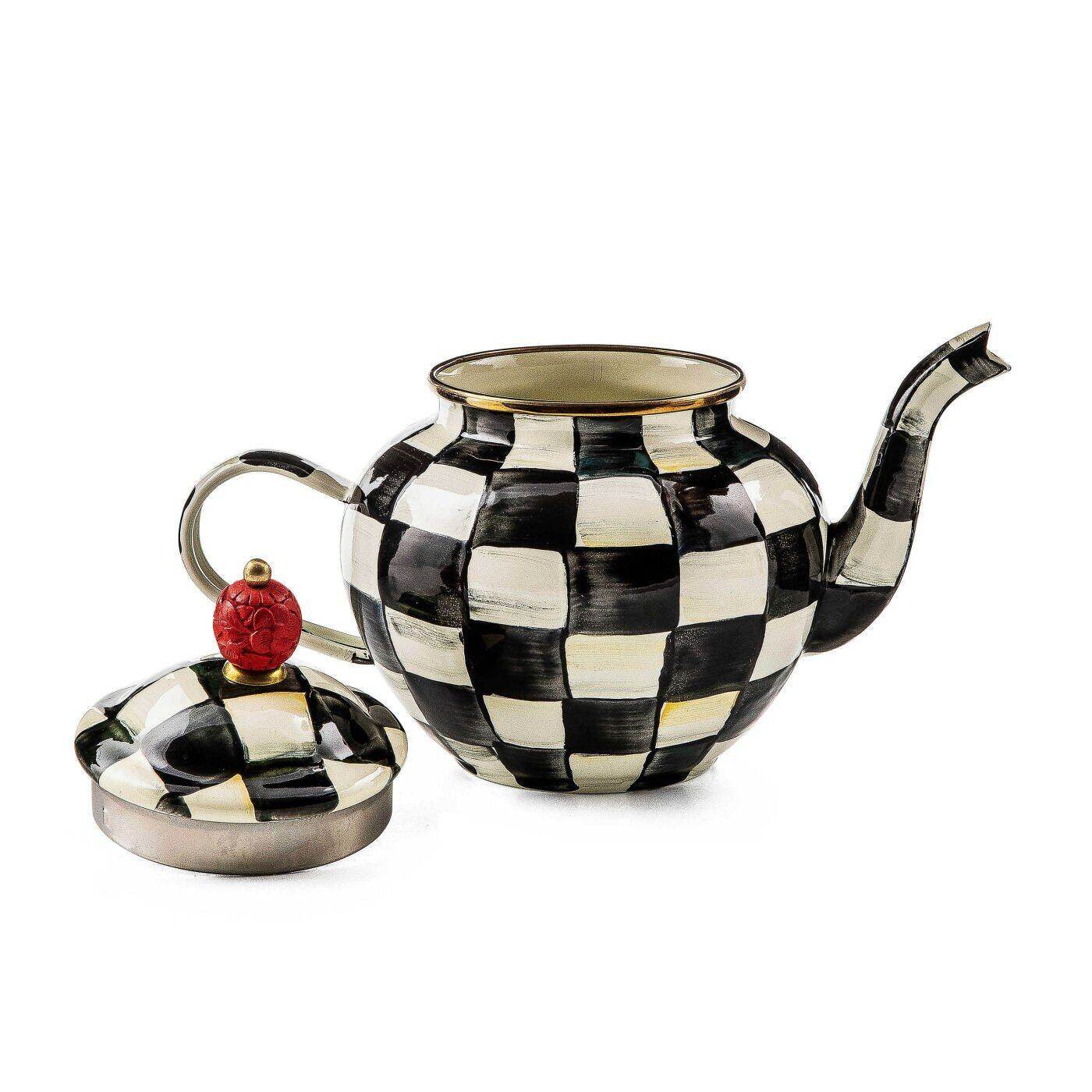 MacKenzie-Childs Courtly Check 4 Cup Teapot