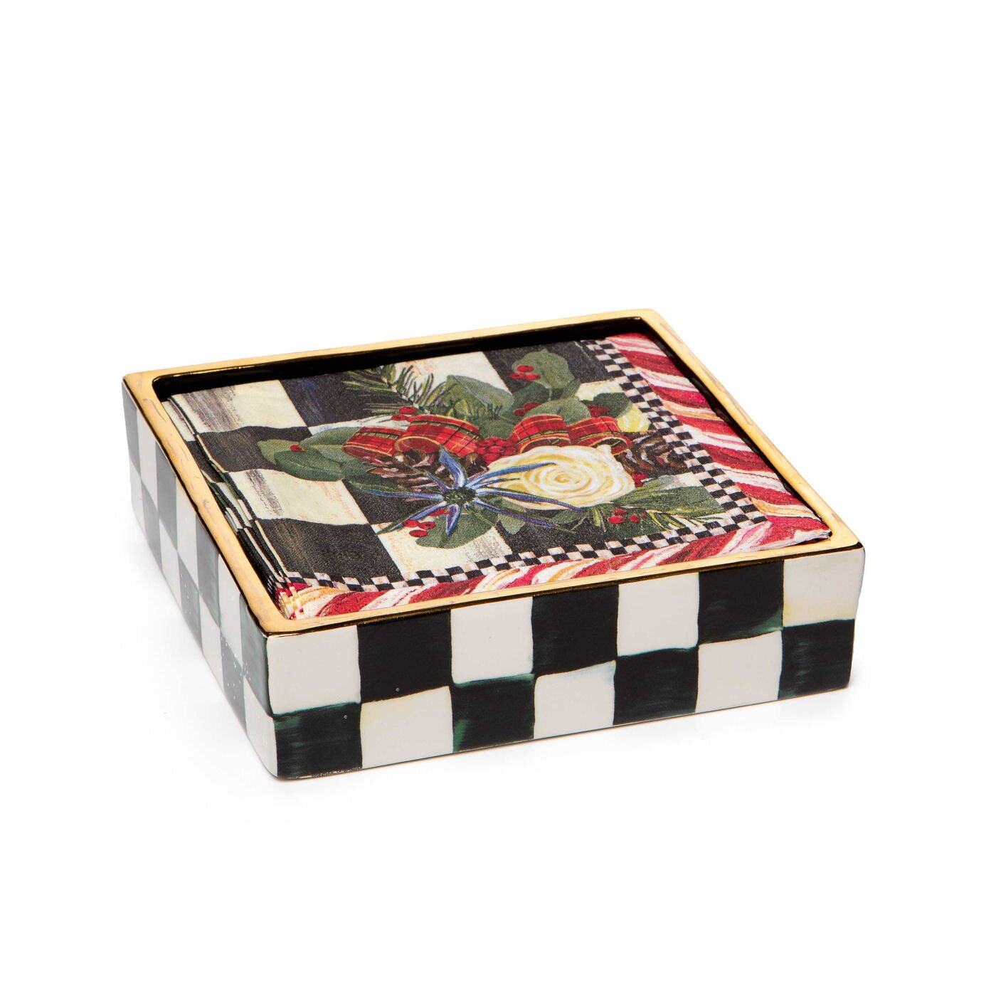 Courtly Check Cocktail Napkin Holder