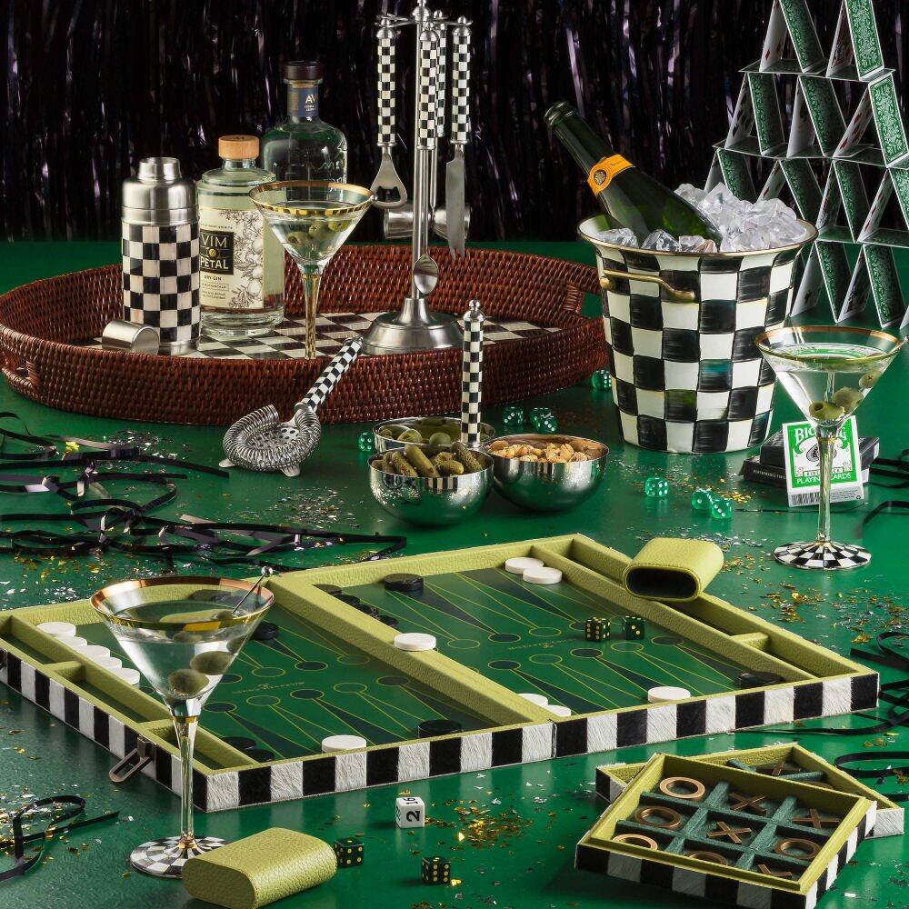 Courtly Check Design Enamel Wine Cooler