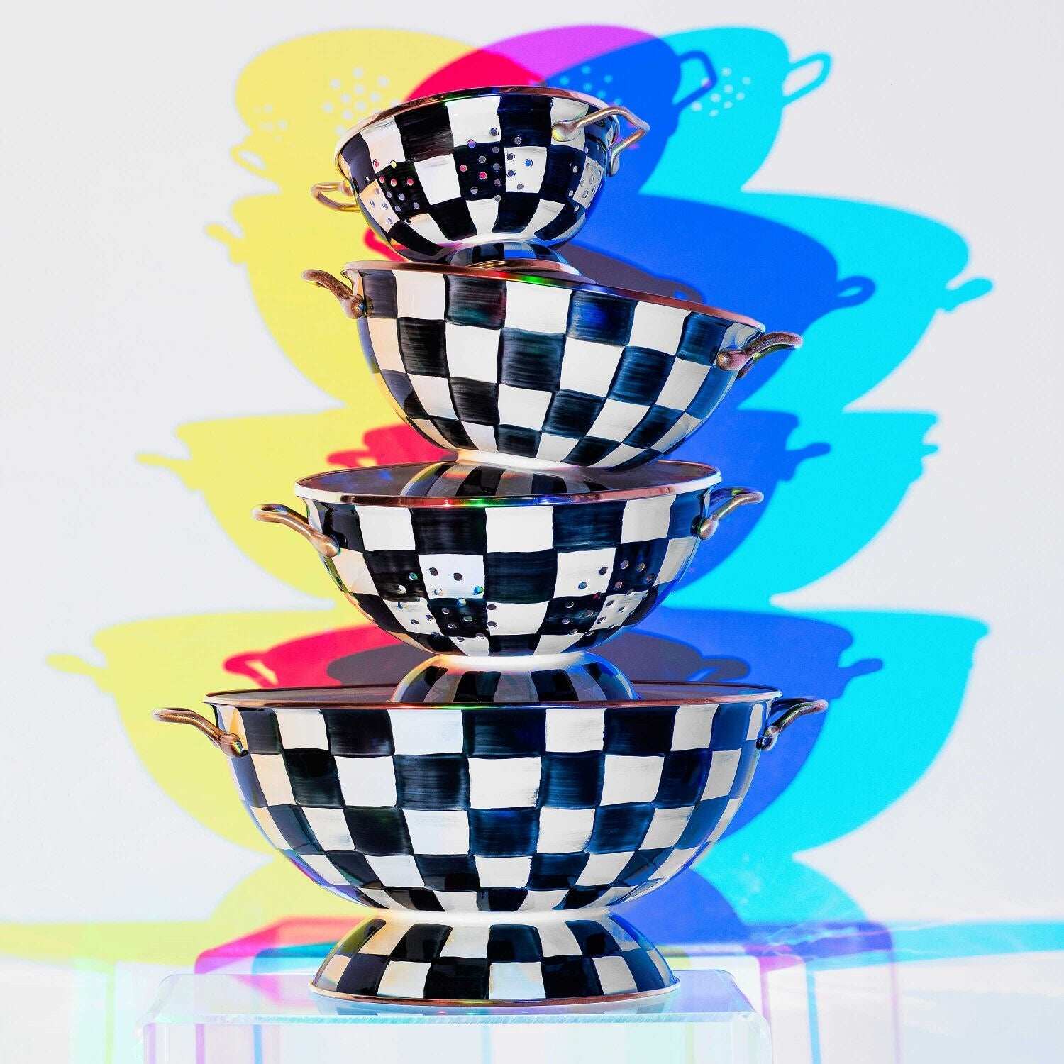 Courtly Check Enamel Almost Everything Bowl