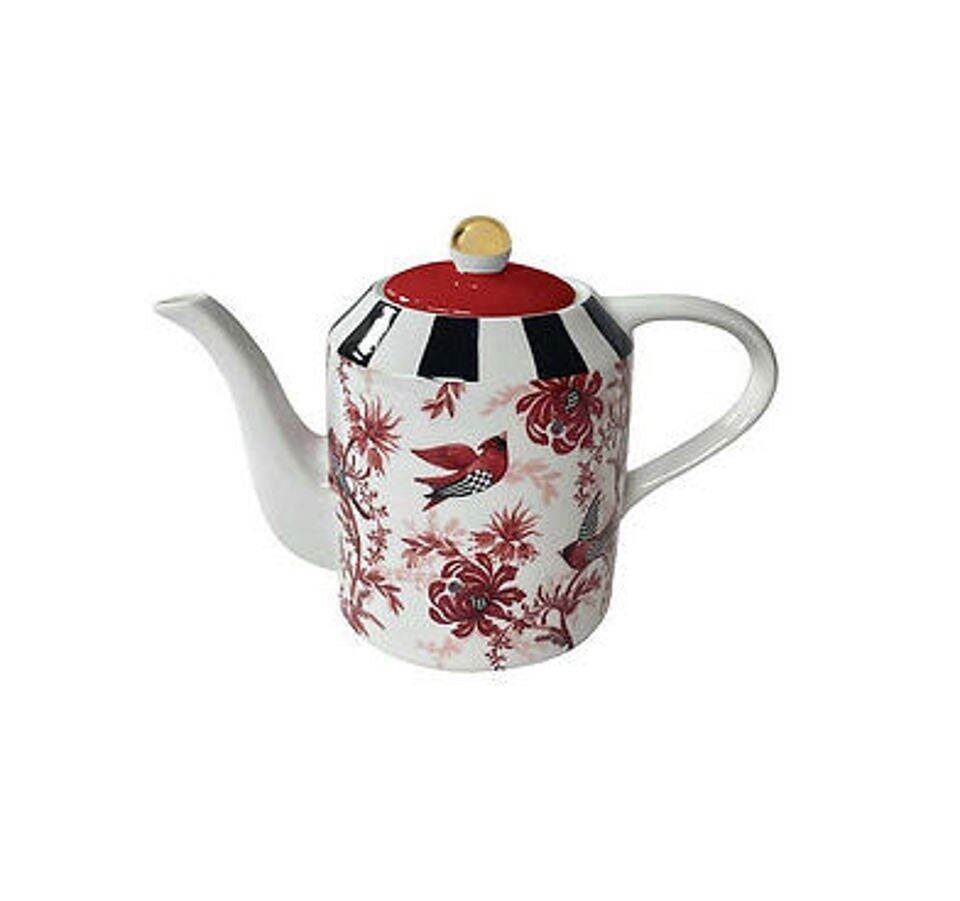 Cardinal Toile Teapot by MacKenzie-Childs