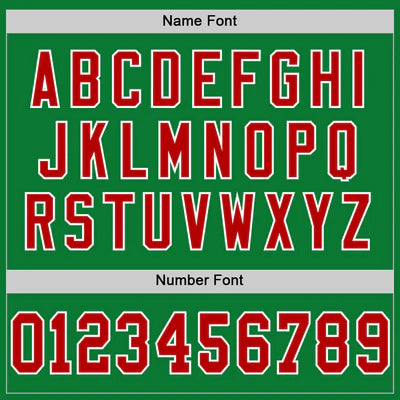 Custom Red-Yellow-Green V-Textured Dark Green Gradient Throwback Football Jersey