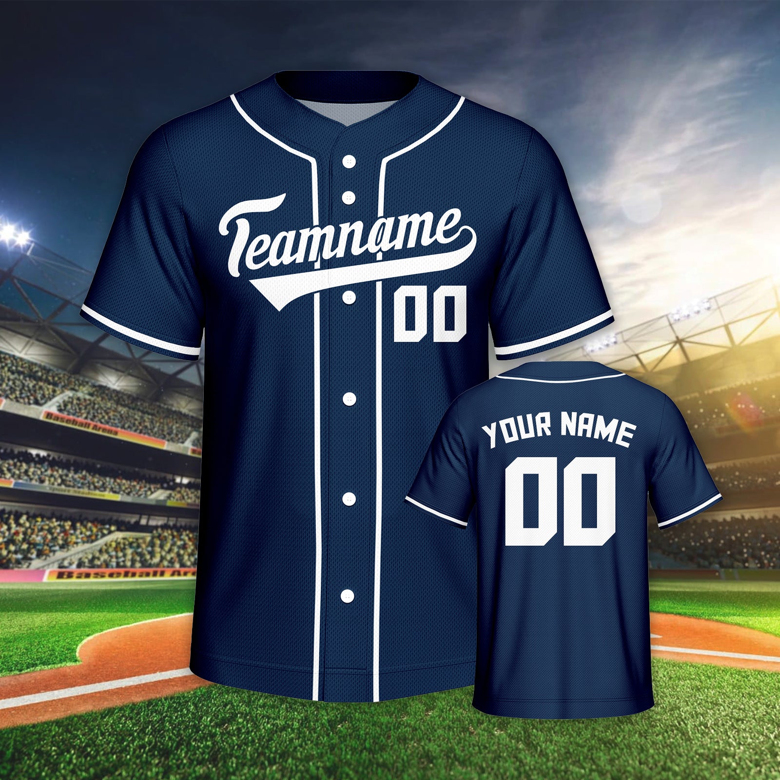 Vsdscscc | Custom Royal & White Baseball Jersey – Personalized Team Baseball Jersey