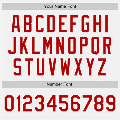 Vsdscscc | Custom White Red Baseball Jersey – Personalized Authentic Team Jersey