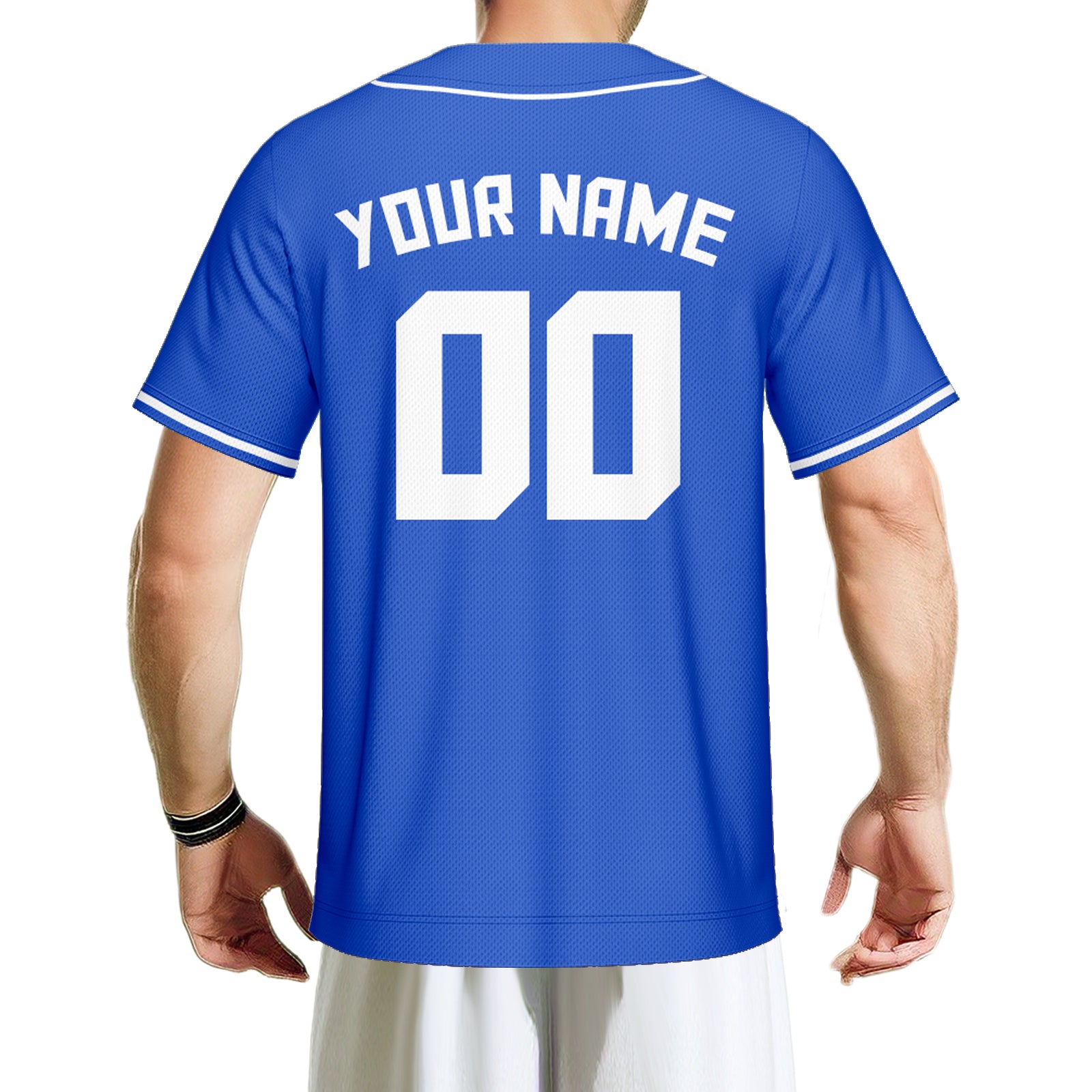 Vsdscscc | Custom Blue & White Baseball Jersey – Personalized Team Jersey