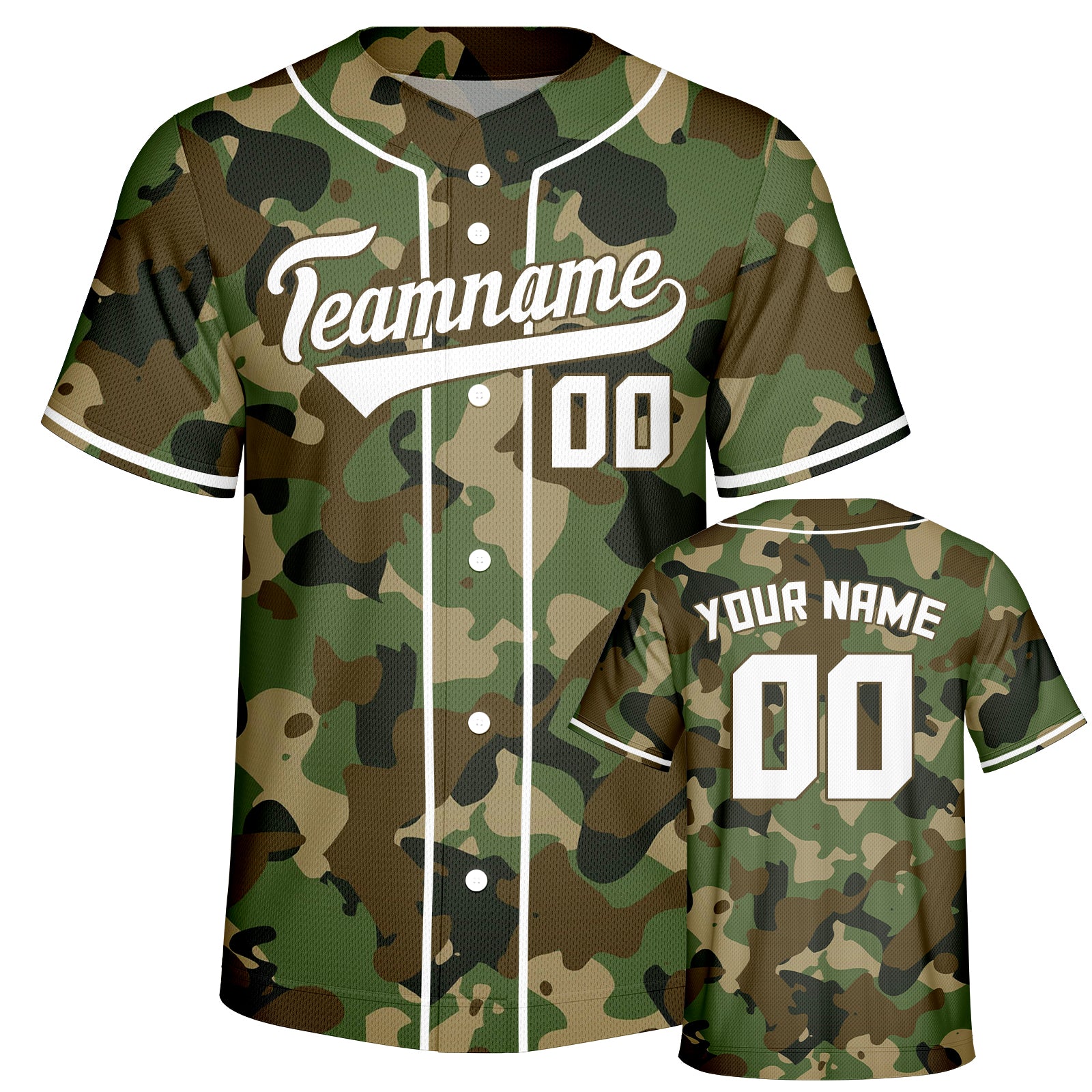Vsdscscc | Custom White Camo Baseball Jersey – Personalized Team Baseball Jersey