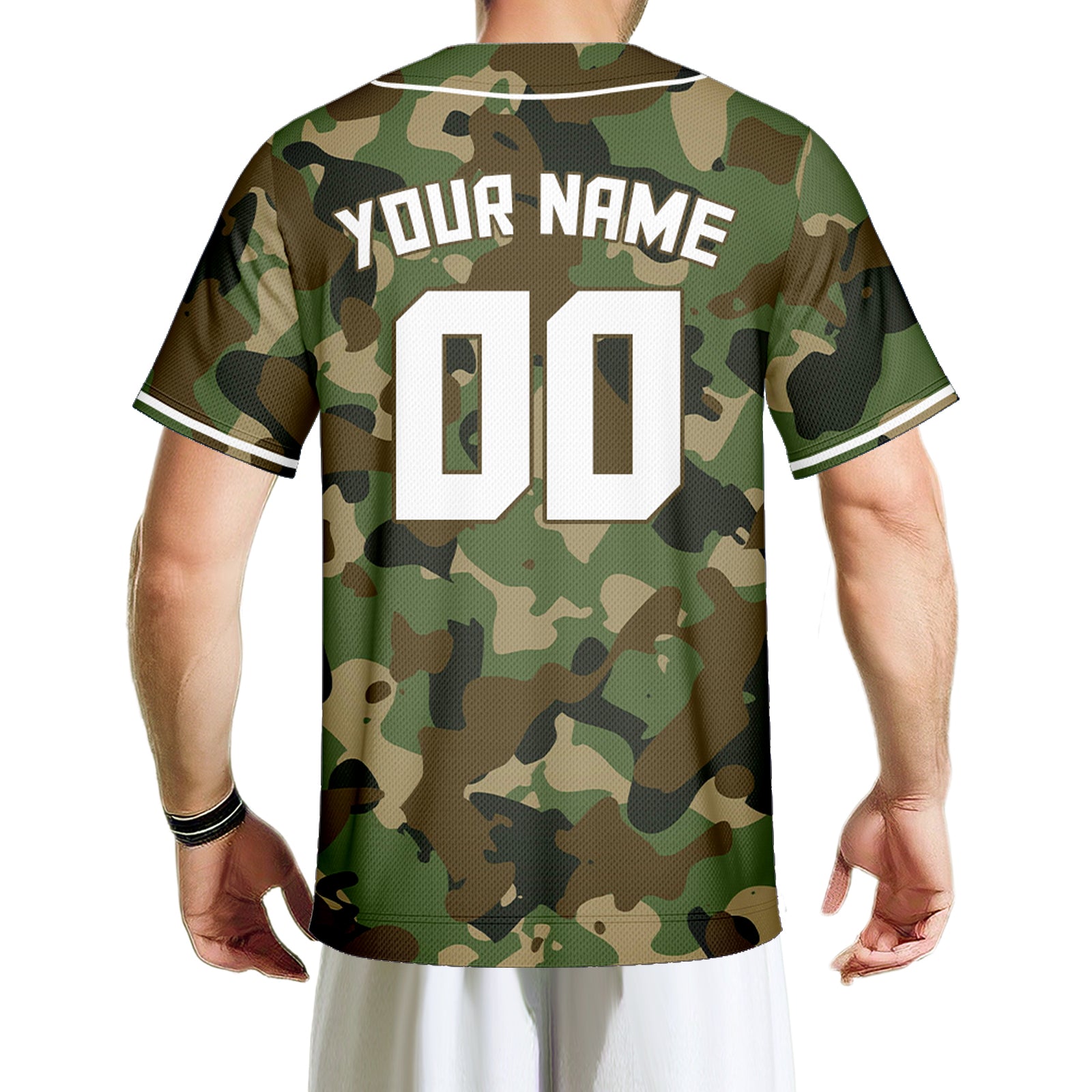 Vsdscscc | Custom White Camo Baseball Jersey – Personalized Team Baseball Jersey